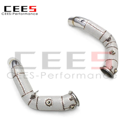 Downpipe For BMW M6 F12 4.4T 2012-2016 Catless Downpipe without catalyst Stainless Steel Exhaust Pipe