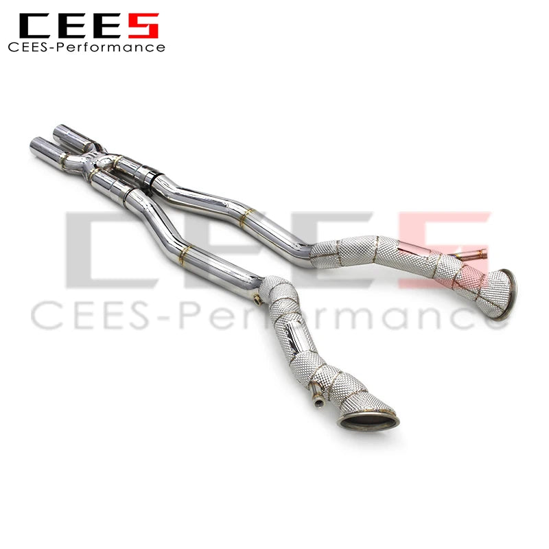 Downpipe and X Pipe For Ferrari F12 Berlinetta 6.3 2012-2016 Racing Exhaust Pipe Catless downpipe without catalyst