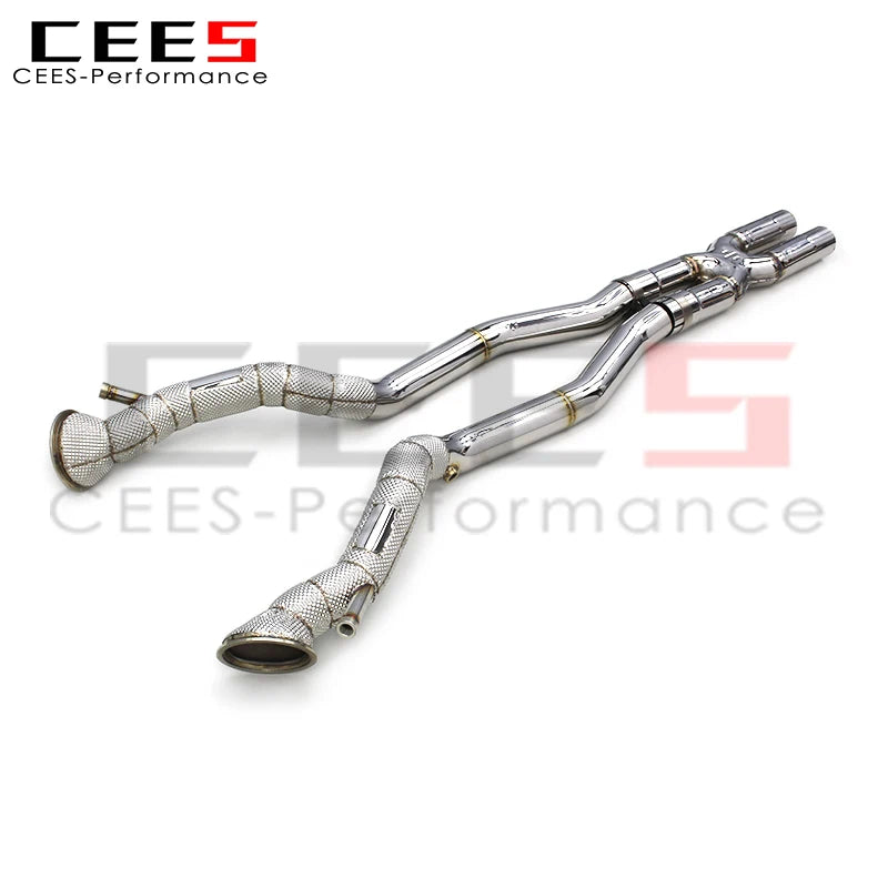 Downpipe and X Pipe For Ferrari F12 Berlinetta 6.3 2012-2016 Racing Exhaust Pipe Catless downpipe without catalyst