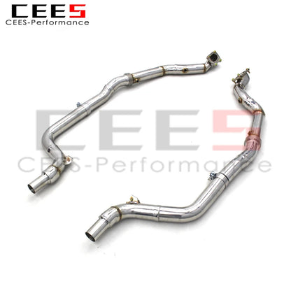 Exhaust Downpipe For Dodge Challenger 3.6L 2015-2023 Racing Car Exhaust System Stainless Steel without catalyst