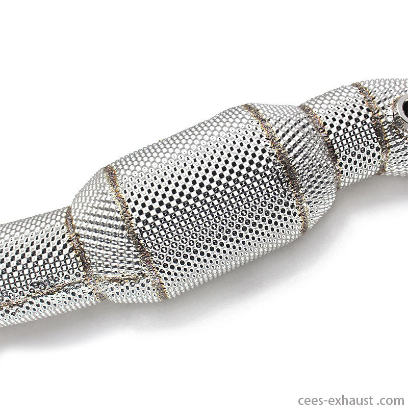 CEES Exhaust System For Ferrari F430 Header Stainless Steel Heat shield Downpipe Exhaust System