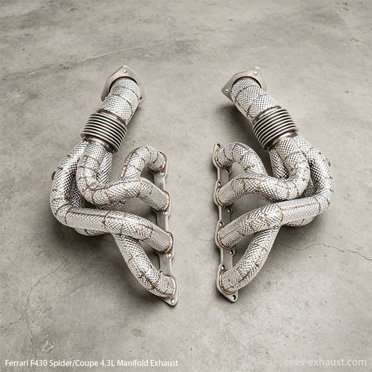 Ferrari F430 Spider/Coupe 4.3L Manifold Header Exhaust System（in stock）