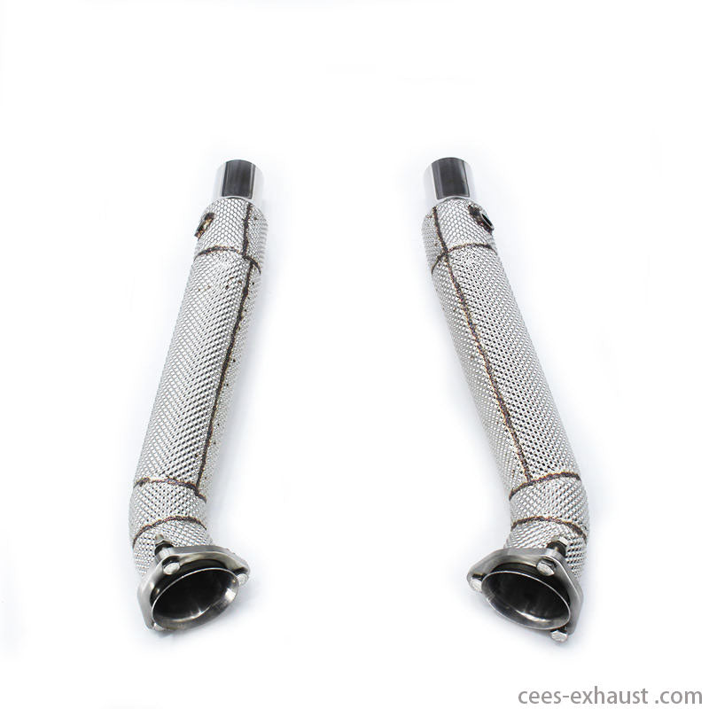 CEES Exhaust System For Ferrari F430 Header Stainless Steel Heat shield Downpipe Exhaust System