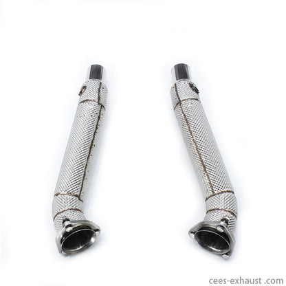 CEES Exhaust System For Ferrari F430 Header Stainless Steel Heat shield Downpipe Exhaust System