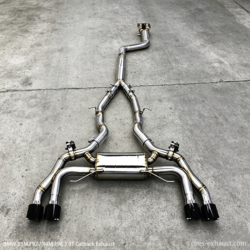 BMW X3M F97 / X4M F98 3.0T Valved Sport Exhaust System（Single-tube design）