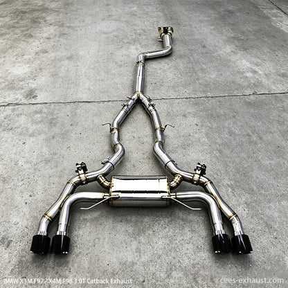 BMW X3M F97 / X4M F98 3.0T Valved Sport Exhaust System（Single-tube design）