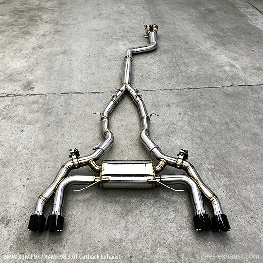 BMW X3M F97 / X4M F98 3.0T Valved Sport Exhaust System（Single-tube design）