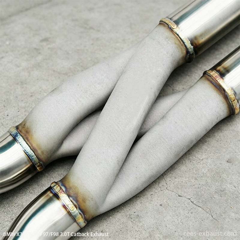 BMW X3M F97 / X4M F98 3.0T Valved Sport Exhaust System（with Z Pipe / X Pipe Design）