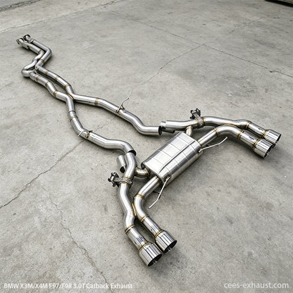 BMW X3M F97 / X4M F98 3.0T Valved Sport Exhaust System（with Z Pipe / X Pipe Design）