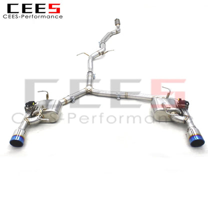 Factory Customizable Catback Exhaust System For Audi A4 B8 2.0T 2013-2016 Racing Stainless Steel Escape Car Exhaust Pipe Muffler