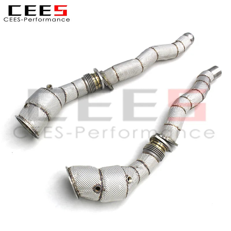 Factory Exhaust Downpipe with mid pipe For  DB11 Vantage V12 5.2T 2017-2019 Stainless Steel Downpipe with catalyst