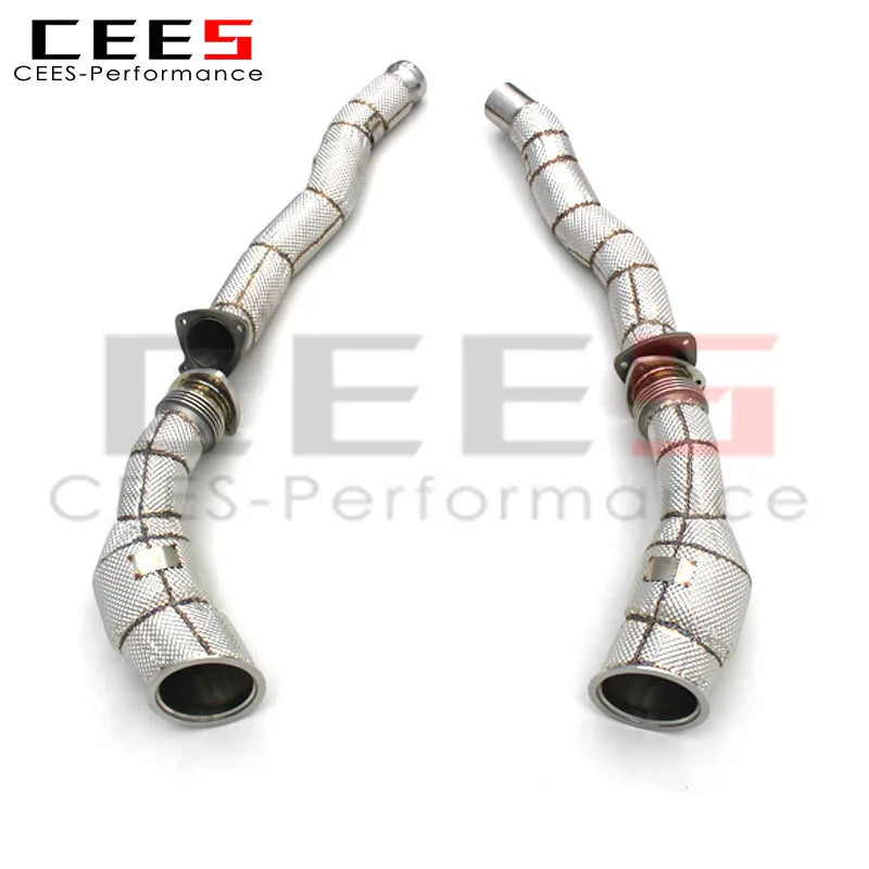 Factory Exhaust Downpipe with mid pipe For  DB11 Vantage V12 5.2T 2017-2019 Stainless Steel Downpipe with catalyst