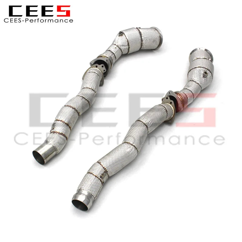 Factory Exhaust Downpipe with mid pipe For  DB11 Vantage V12 5.2T 2017-2019 Stainless Steel Downpipe with catalyst