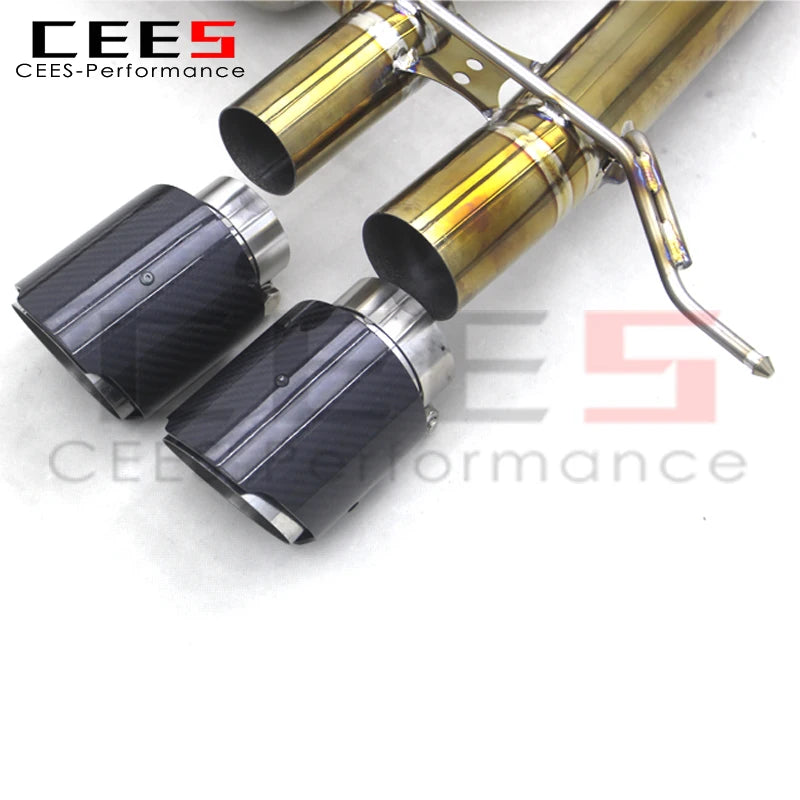 Factory  High quality Catback Exhaust Pipes titanium exhaust Plating gold exhaust systems For BMW M3/M4 G80/G82 3.0T 2020-2025