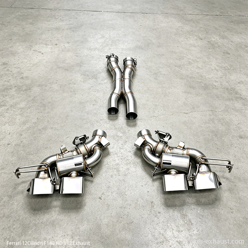 Ferrari 12Cilindri F140 exhaust