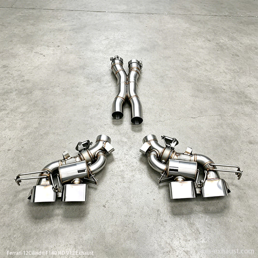 Ferrari 12Cilindri F140 exhaust