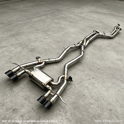 BMW G87 M2 Z Pipe Equal Length Midpipe Valved Sport Exhaust System