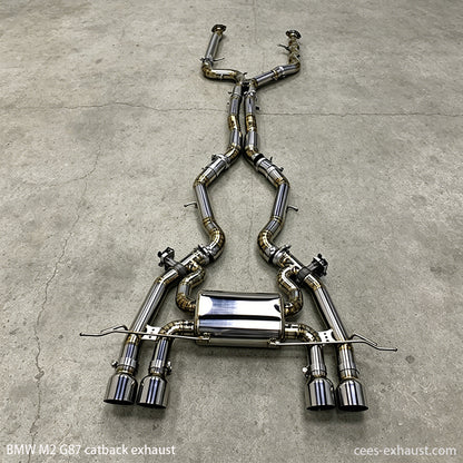 BMW M2 G87 Equal Length Catback Valved Exhaust System