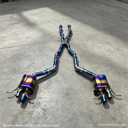 Bentley Continental GT W12 6.0T Valved Sport Exhaust System (2004-2013)