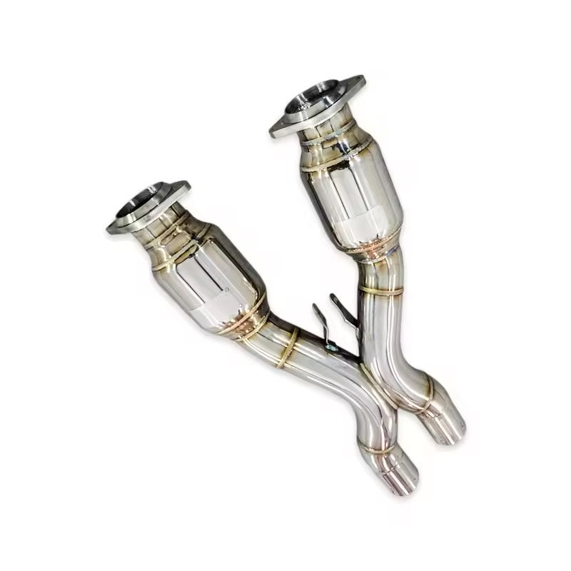 CEES Exhaust Pipe For Ferrari 599 GTB/GTO 2006-2016 X Pipe with catalyst 304 Stainless Steel Car Exhaust System