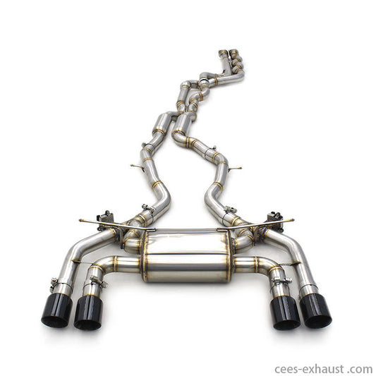 CEES Valvetronic Exhaust pipes For BMW M2C M2 Competition S55 F87 3.0T 2018-2023 Stainless Steel  Performance Catback Exhaust