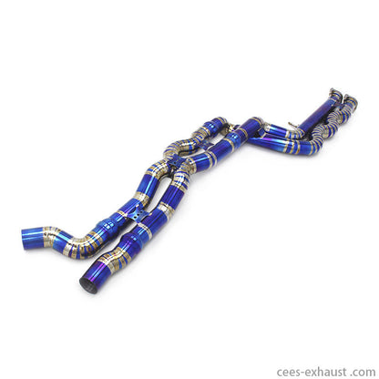 CEES Equal length Mid pipe For BMW M2C/M2 Competition S55 F87 3.0T 2018-2023 primary color wire drawing Titanium/Stainless Steel