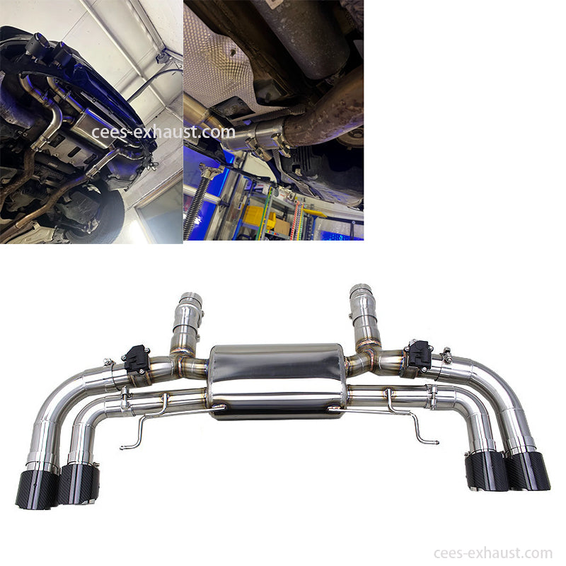 CEES BMW M550/M550i G30 N63 4.4TT Valved Axle Back Exhaust & Mid Pipes (2017–2024)
