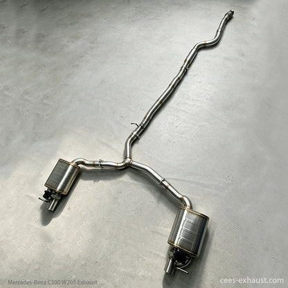 Mercedes-Benz C200 C250 C300 W205 Valved Sport Exhaust System
