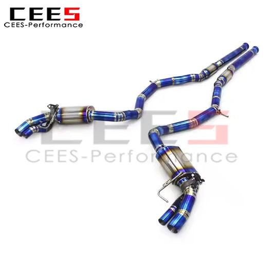 cees Catback Exhaust Pipes for Mercedes-Benz S500 Coupe 4.0T TWO DOORS 2015-2020 Performance Titanium Exhaust System Muffler