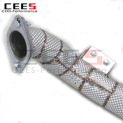 CEES Hot Selling SUS304 Exhaust Downpipe for PORSCHE 718 2.0T 2016-2023 Boxster/Cayman Free Flow Pipe