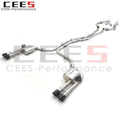cees for Audi S8 D4 4.0T 2013-2018 Valved Sport Exhaust System