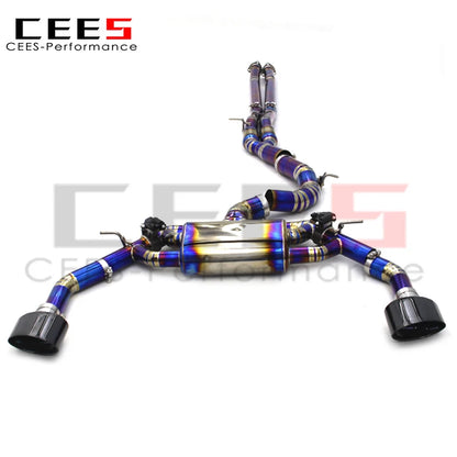 CEES High Quality Catback Exhaust Systeme For Audi RS3 TTRS 2.5T 2016-2023 Titanium  high Performance valvetronic Exhaust mu