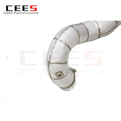 Mercedes-Benz A45 AMG 2.0T 2014-2020 Stainless Steel Free Flow Heat shield Downpipe Exhaust System