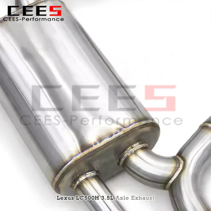 cees SS304 Stainless Steel Axle Exhaust for Lexus LC500/LC500H 3.5L 2016-2021 Tuning  Auto Parts Exhaust Pipe System Assembly