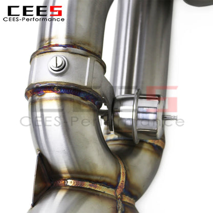 cees SUS304 Valvetronic Catback Exhaust System for Ferrari 488 V8 3.9T 2015-2019 Valved Muffler Exhaust Pipe with Remote Control