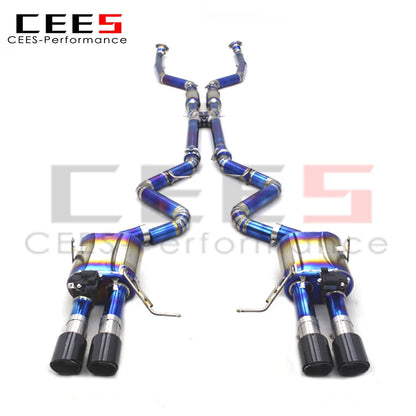 CEES High Performance Titanium exhaust pipes For BMW M3 E90/E92/E93 4.0L 2007-2013 Catback exhaust systems with vacuum Valve