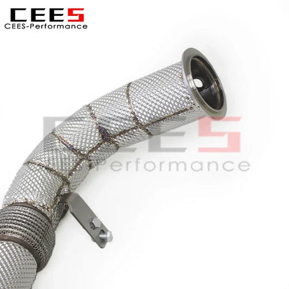 CEES Full Set Exhaust Pipes Downpipe for BMW X5M F95/X6M F96 4.4TT 2024 SUS304 Exhaust Muffler Escape Car Exhaust System