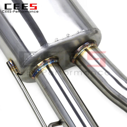 CEES  Stainless Steel Catback Exhaust Pipes for BMW X7 4.4TT 2019-2023 Escape Exhaust System Pipe Muffler