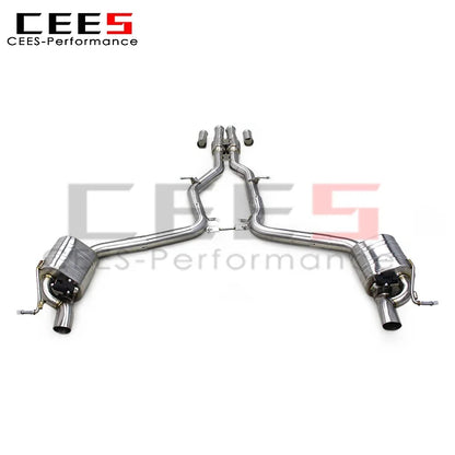 CEES Valvetronic Exhaust Muffler for Mercedes-Benz CLS320/CLS400 C218 3.0T 2015-2017 Stainless Steel Catback Exhaust Systems