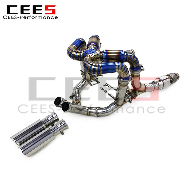 cees Titanium Catback Exhaust Catted Downpipe for Lamborghini Murcielago LP640 V12 6.2L 2007-2010 Tuning Car Exhaust Pipe System