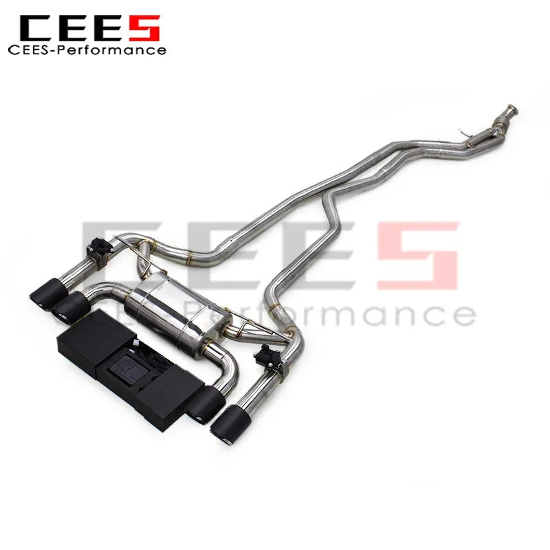 CEES Stainless Steel Tuning Catback Exhaust Pipes for BMW M2 F87 3.0T 2014-2018 Car Escape Exhaust Pipe Muffler System Assembly