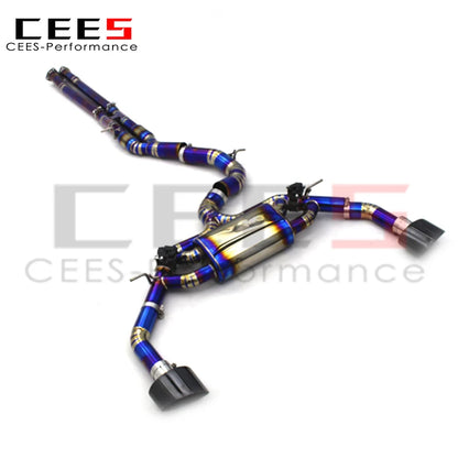 CEES High Quality Catback Exhaust Systeme For Audi RS3 TTRS 2.5T 2016-2023 Titanium  high Performance valvetronic Exhaust mu