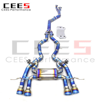 CEES Titanium Exhaust Pipes For BMW M2 G87 2023 High Performance Catback Exhaust mufflers convert sound