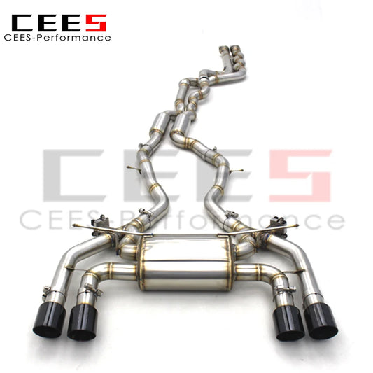 CEES Valvetronic Exhaust pipes For BMW M2C M2 Competition S55 F87 3.0T 2018-2023 Stainless Steel  Performance Catback Exhaust