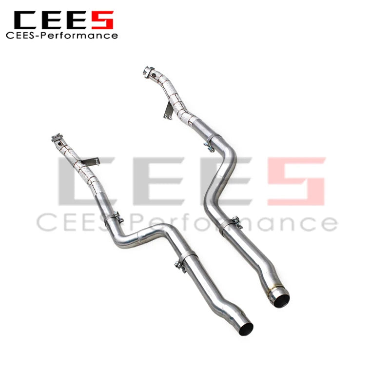 Mercedes-Benz CLS350 3.5L Stainless Steel Heat shield Downpipe Exhaust System
