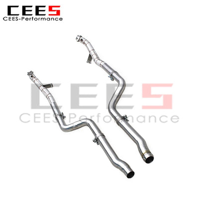 Mercedes-Benz CLS350 3.5L Stainless Steel Heat shield Downpipe Exhaust System