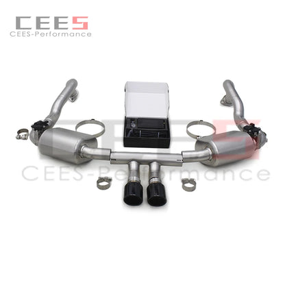 CEES Catback Exhaust System For Porsche 981 Boxster/Cayman 2.7/3.4 2012-2015 Racing Exhaust Pipes Stainless Steel Muffler Escape