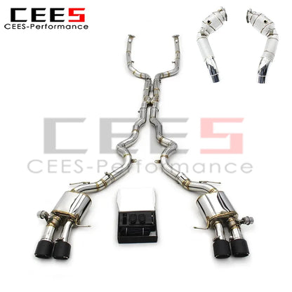 cees Catback Exhaust for BMW M6 F06 4.4T 2012-2016 High Performance Exhaust Pipe Muffler Exhaust System Downpipe without cat