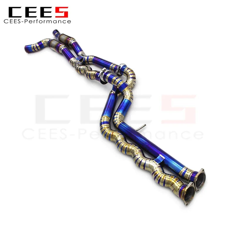 cees Performance Titanium 2.75inch 70MM Mid Pipe for BMW M2C/M2 Competition S55 F87 3.0T 2018-2023 Middle Exhaust Pipe System