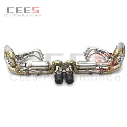 CEES Catback Exhaust Manifold For Porsche 911 991/991.1 GT3 4.0L 2015-2018 Titanium Exhaust Pipe Muffler Escape